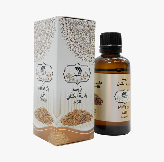 🌾 Huile de Lin – Réparatrice & Anti-âge (50ml) - Bayt Alhekma Officiel