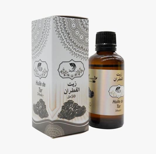 🖤 Huile de Goudron (Tar) – Soin Anti-Pelliculaire (50ml) - Bayt Alhekma Officiel