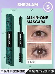 📍 SHEGLAM - Mascara Volume Longueur Tout - En - Un