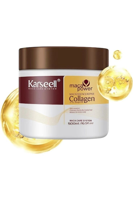 💆‍♀️KARSELL Masque Capillaire au Collagène Naturel & à la Kératine (500ml) - Bayt Alhekma Officiel