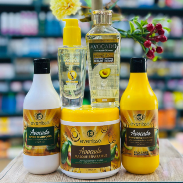 Pack Complet Soin Capillaire Avocat - Evenlisse