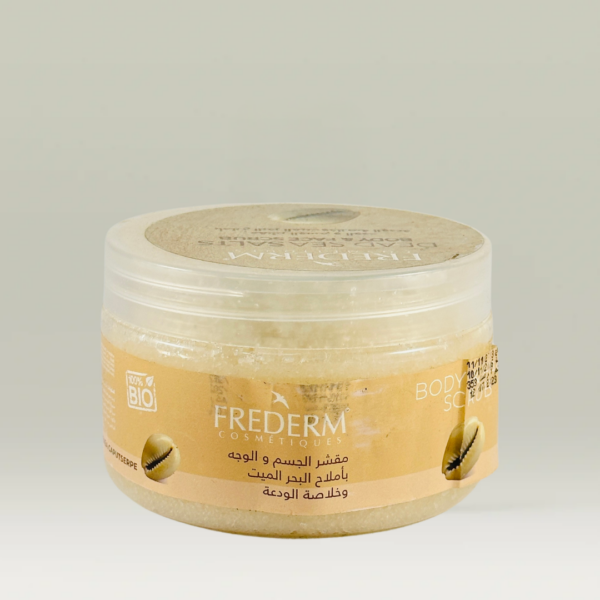 مقشر الوجه والجسم باملاح البحر الميت وخلاصة الودعة ابو سعد