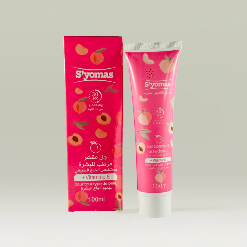 جال مقشر لجميع انواع البشرة بالخوخ