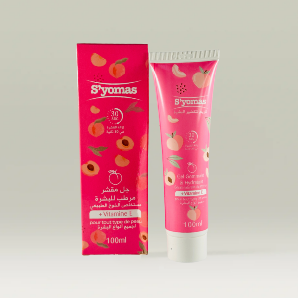 جال مقشر لجميع انواع البشرة بالخوخ