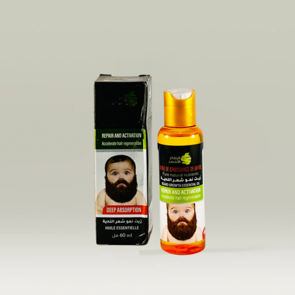 زيت اللحية التفاح الاخضر