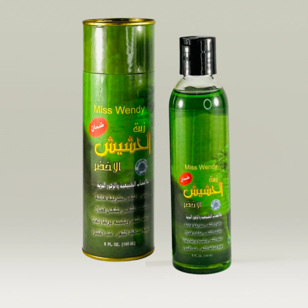زيت الحشيش الاخضر علبة مدورة 180 ملل