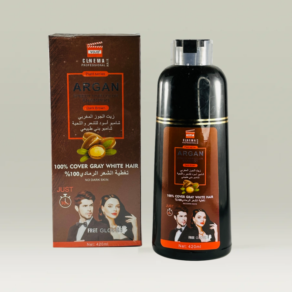 شامبو الصبغة بني