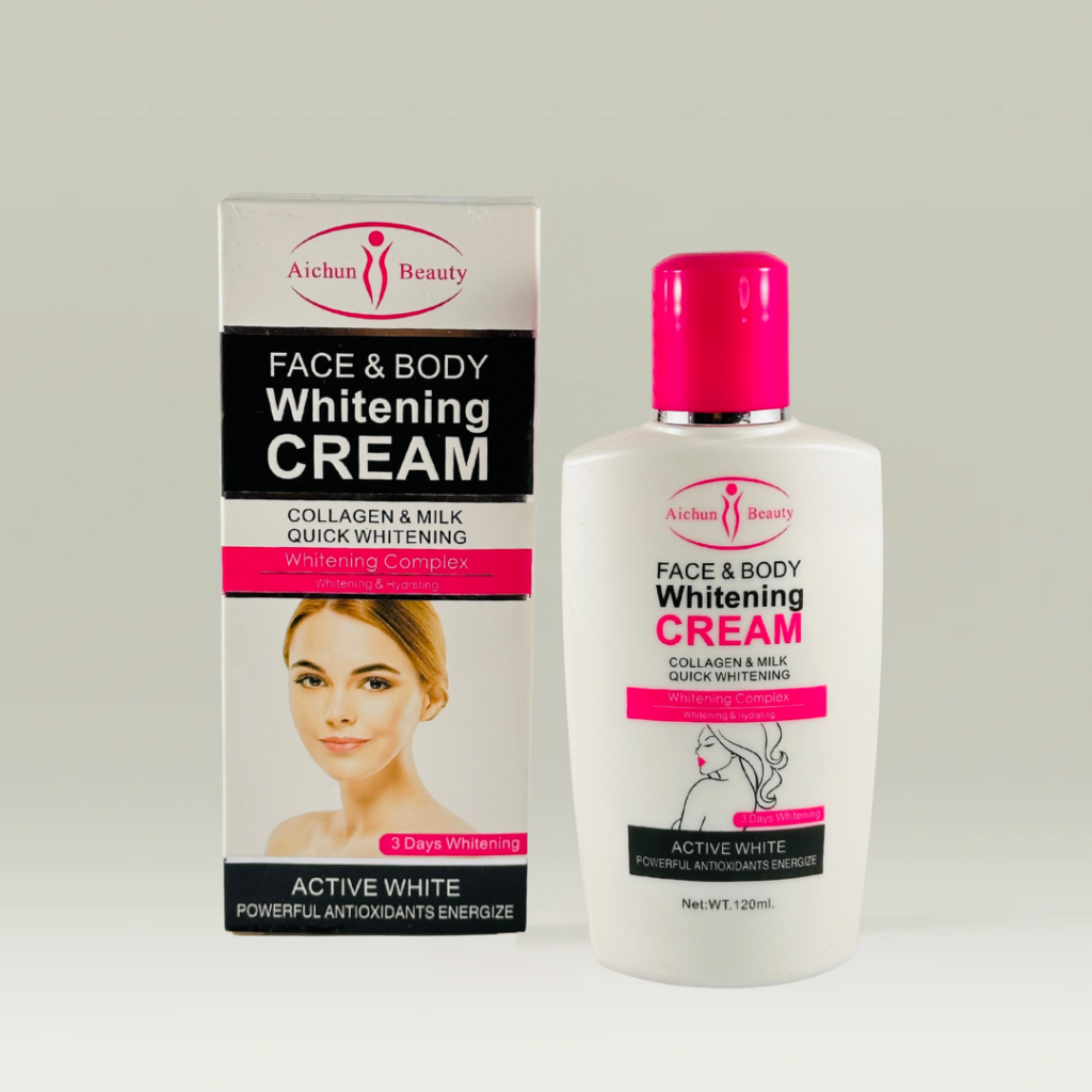 كرام تبيض الوجه والجسم AICHUN BEAUTY